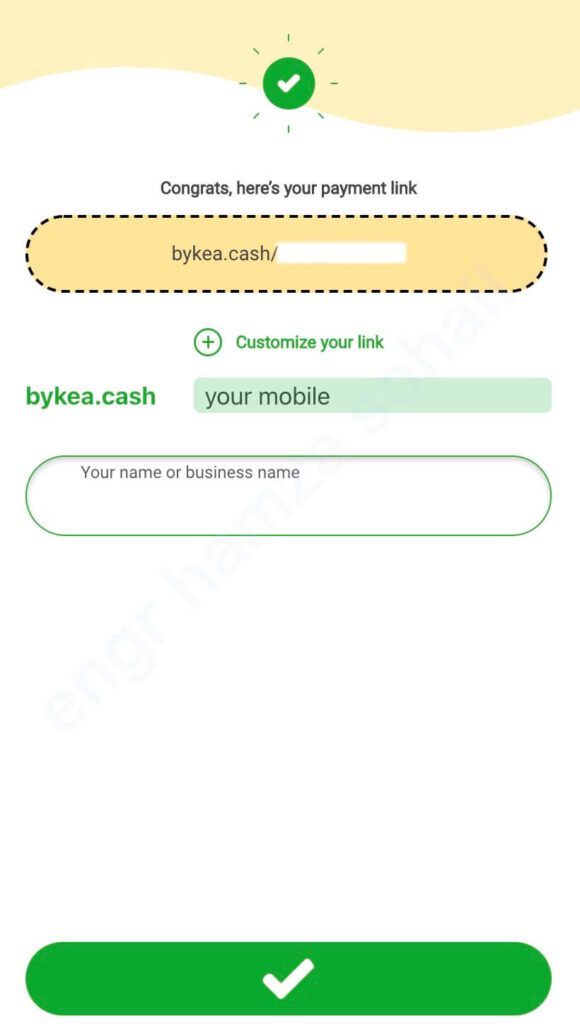 bykea cash business name setting wordpress