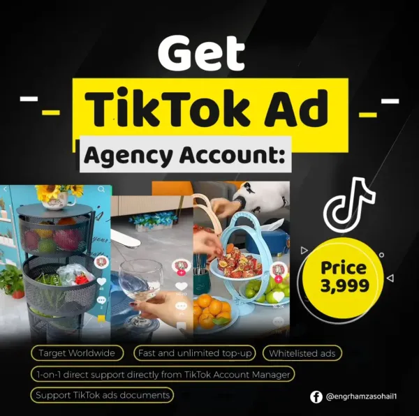 tiktok agency account pakistan